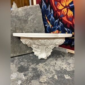 Hand Cast Plaster Filigree Floating Shelf